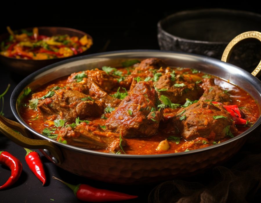 Chef's special lamb karahi at Rangamati Wokingham
