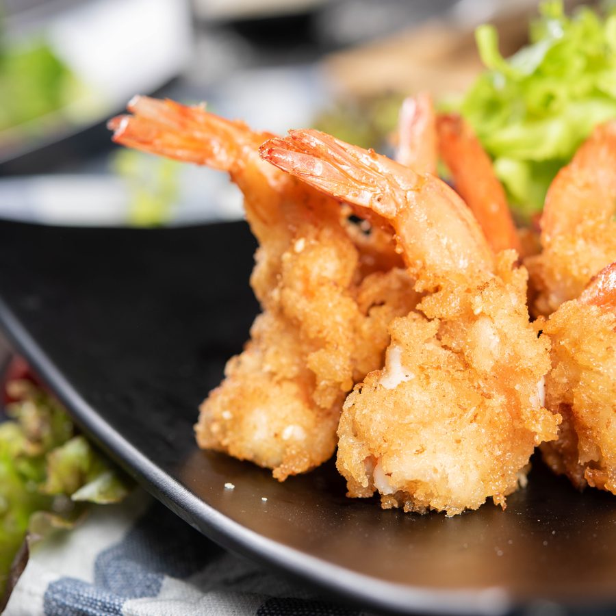 Crispy fried king prawn starter at Rangamati Wokingham
