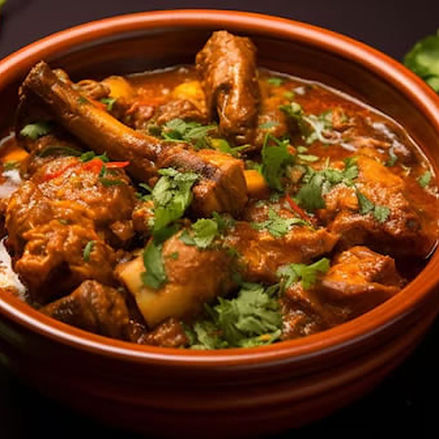 Lamb on the bone curry at Rangamati Wokingham
